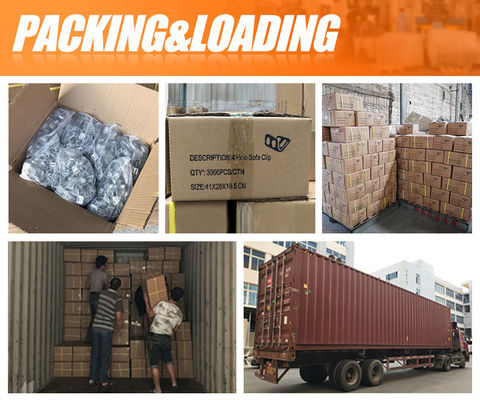 Полупластиковый пружинный зажим с 4 отверстиями и цинковым покрытием для надежного крепления змеевидных пружин дивана