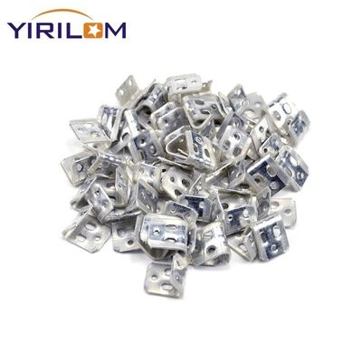 4-дырочный цинковый зажим для пружин дивана, частично покрытый пластиком, для обивки зигзагообразных пружин