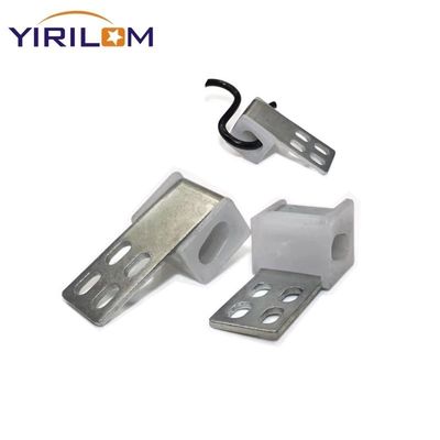 4-дырочный цинковый зажим для пружин дивана, частично покрытый пластиком, для обивки зигзагообразных пружин