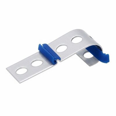 4-дырочный цинковый зажим для пружин дивана, частично покрытый пластиком, для обивки зигзагообразных пружин