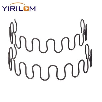 Черная зигзагообразная пружина для сиденья дивана с индивидуальной высотой дуги 16-35 мм, шириной и гальванизированной поверхностью