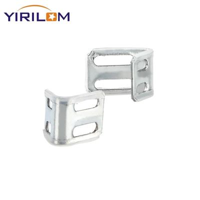 Хорошая цена 4 отверстия оцинкованный полупластиковый пружинный зажим для мебельной фурнитуры диванов онлайн