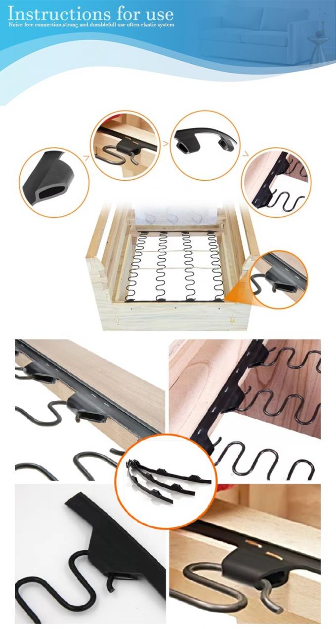 Диван Черный цвет Застежки для дивана 12 см Мебельные аксессуары 4