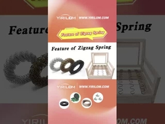 Размер на заказ Черная краска 3,6 мм Стальная обивка Круглый диван Зигзаговый пружинник