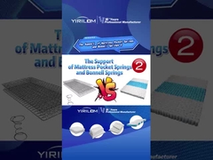 Четырехстороннее укрепление позиционирования поддержки карманные катушки пружины для мебельного матраса