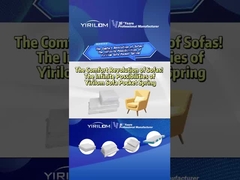 Сжатая пружина карманного типа для дивана 45*45*10 см, пружинный блок для подушки дивана